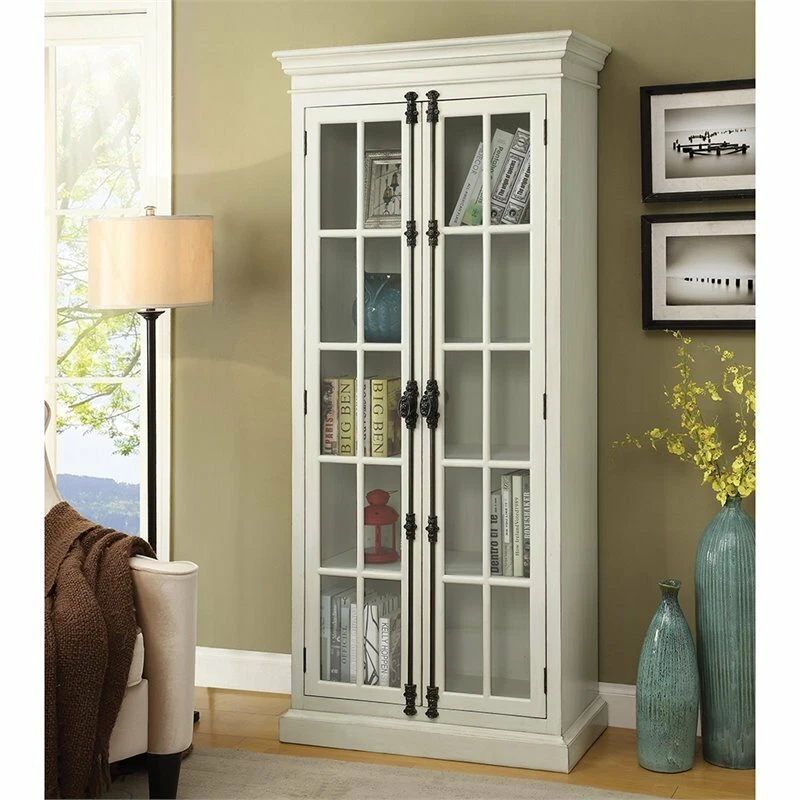 Tall white accent on sale cabinet