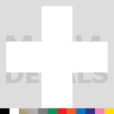 Red Cross Vinyl Die Cut Decal Sticker - Medical First Aid Plus Sign Symbol