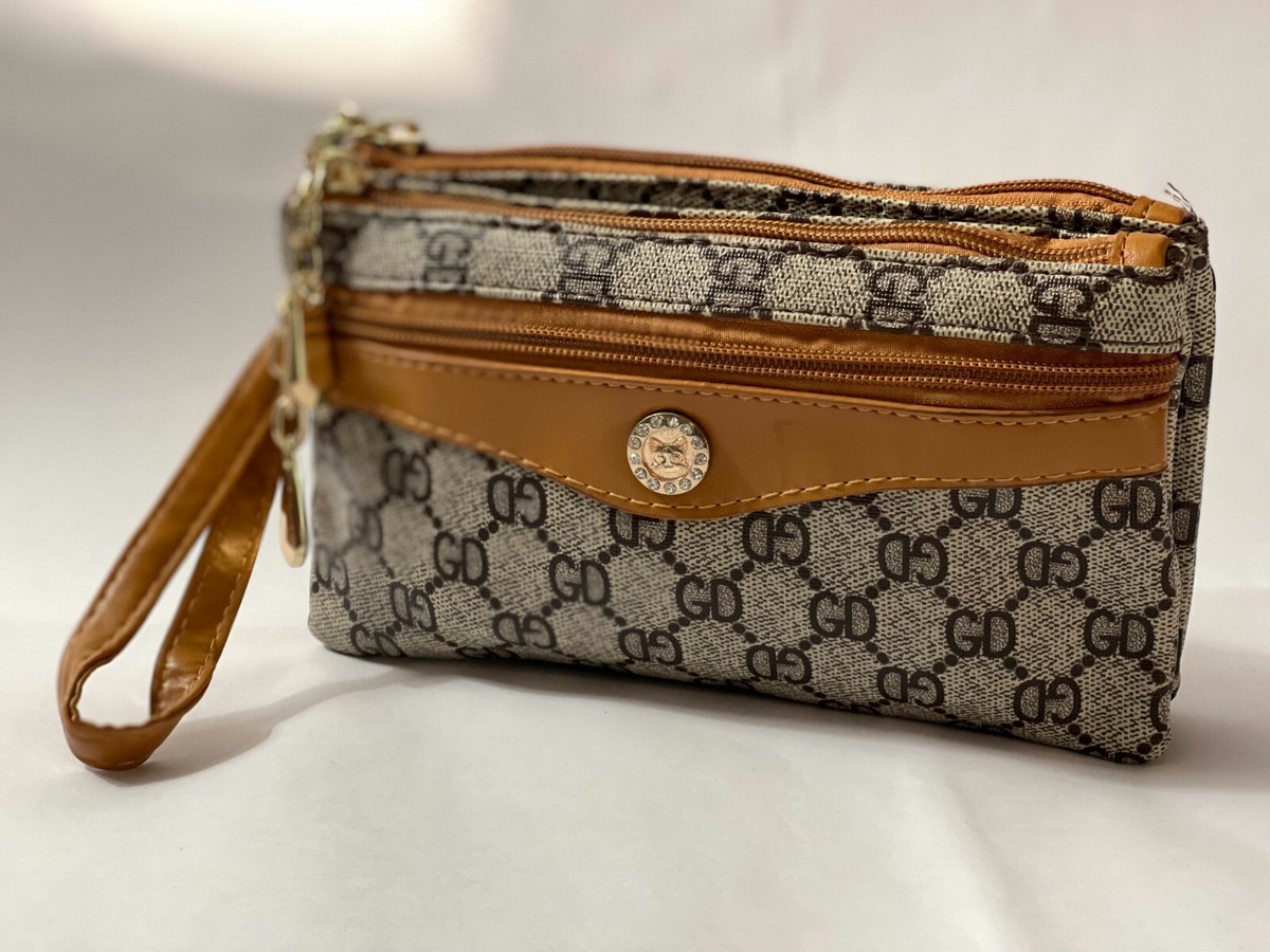 ConditionWomen s Gray Zipper GD Design Crossbody Comfort Shoulder Purse Size OS
