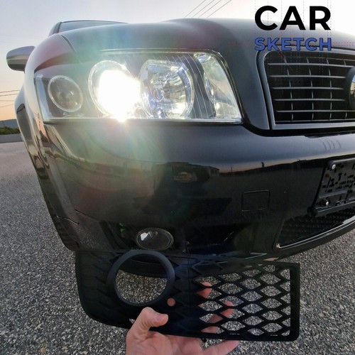 Audi A4 B6 Ultrasport Package Front Bumper Side Lower Grille Right 8E0 807 682 C - Picture 4 of 7