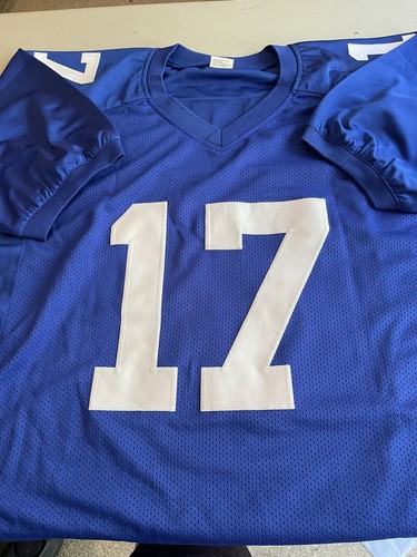 Ny Giants Plaxico Burress #17 SIGNED CUSTOM Home Blue JERSEY Beckett Coa - Picture 2 of 2