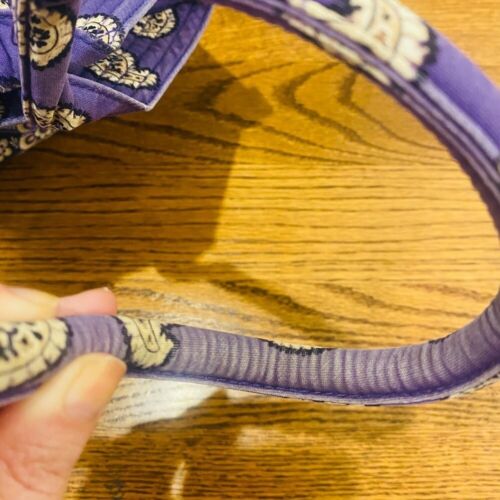 Vera Bradley Quilted Paisley Tote Bag Simply Violet Pattern 100% Cotton Purple - Picture 8 of 13
