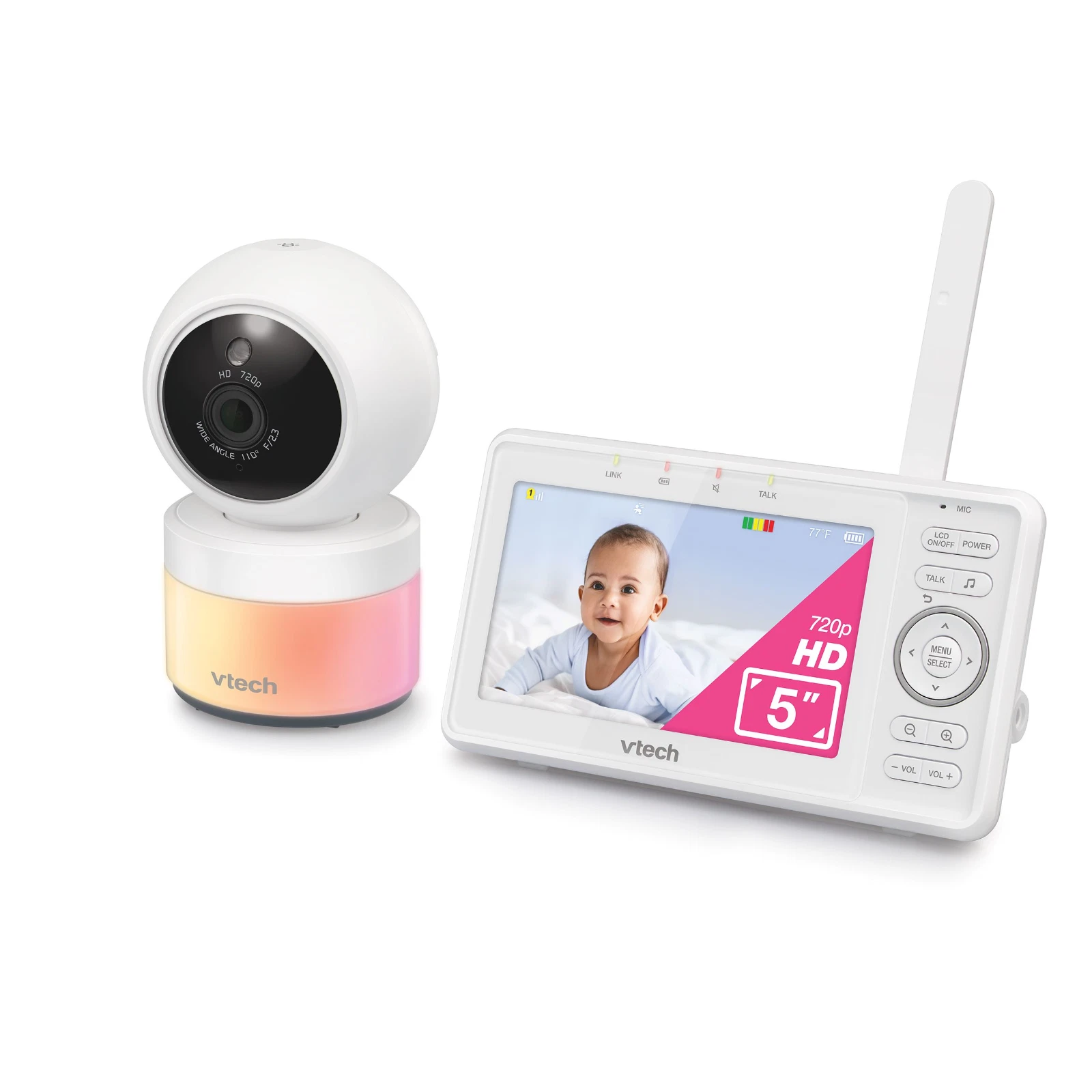 VTech Single Camera Baby Monitor with 2 Way Talk & Pan & Tilt with Nightlight
Opens in a new window
