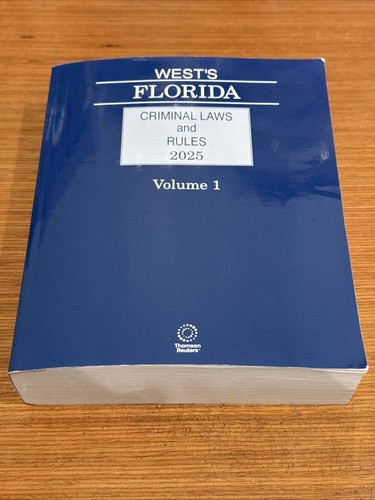 West's Florida Criminal Laws and Rules, 2025 ed. 2 Volume set - 第 2/18 張圖片
