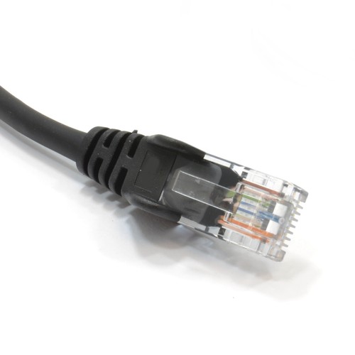 10m Noir Réseau Ethernet RJ45 Cat5E-CCA UTP Patch 26AWG Câble - Photo 3/4