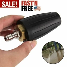 4000/3600 PSI 1/4" High Pressure Washer Fast Rotating Turbo Nozzle Spray 2.5 GPM