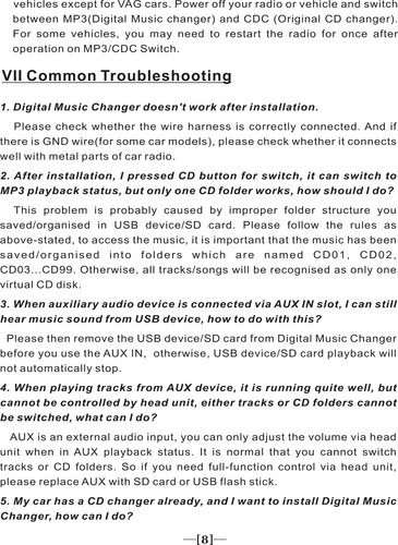 USB SD AUX CD Changer Inerface MP3 compatible VW 12 pin Radio RNS2 MFD2 RNS510 - Picture 21 of 22