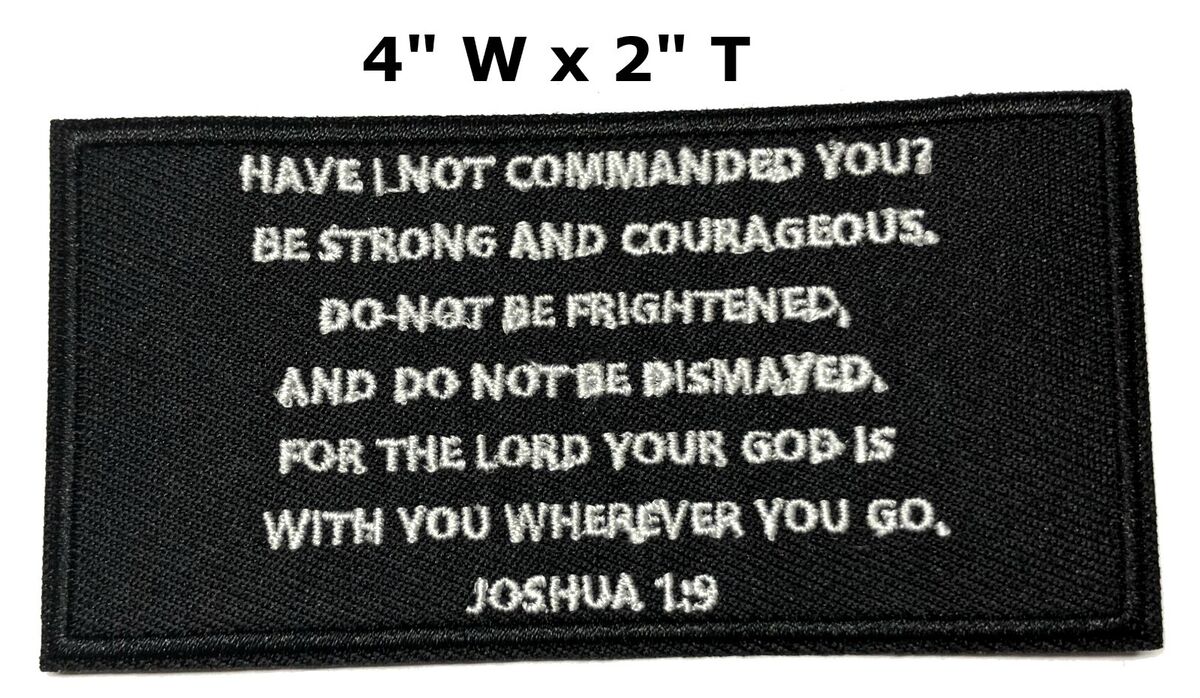 Be Strong & Courageous {Velcro Tag} Be Strong & Courageous {Velcro Tag}