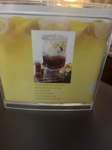 Beverage dispenser 1.5 Gallon w/new Drip Free Spigot. Brand New, Never Used. - Picture 5 of 5