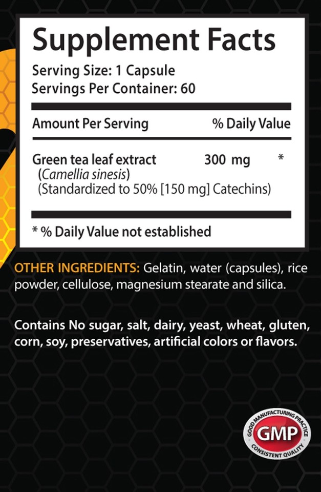 green tea capsules GREEN TEA EXTRACT full body detox 1 Bottle eBay