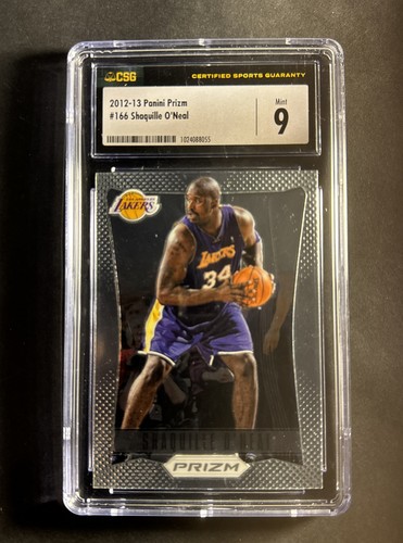Shaquille O'Neal 2012-13 Panini Prizm #166 Lakers Salón de la fama CSG 9 - Imagen 1 de 2