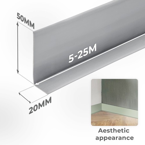 Quest Weichsockelleiste Selbstklebend PVC 50x20mm Sockelleiste Abschlussleiste - Bild 122 von 186