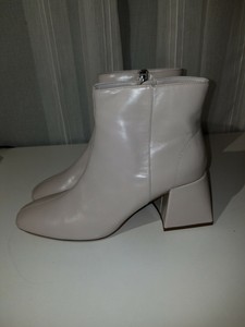 white cream boots