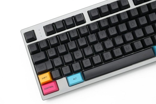 DOMIKEY SA ABS DOUBLESHOT KEYCAP SET BOB BLACK ON BLACK MX STEM ALL IN ONE - Picture 5 of 8