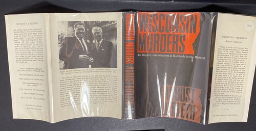 Wisconsin Murders by August Derleth 1968 Mycroft Moran Limited HC/DJ True Crime - Picture 10 of 16