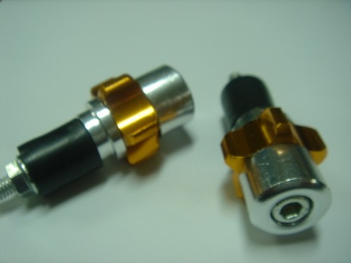MOTORCYCLE HANDL BAR BAR END PLUGS SILVER 7/8" 22mm - Picture 2 of 2
