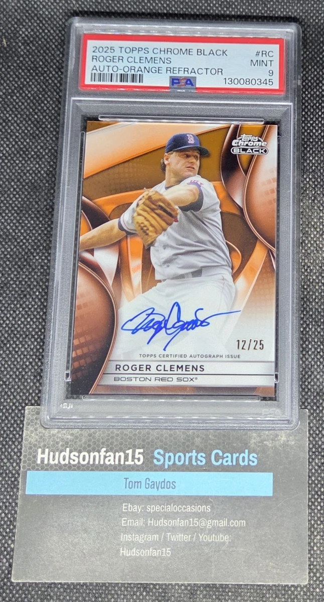 Topps Roger Clemens Baseball Autographed Sports Trading Cards