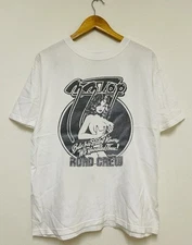 ZZ Top rock band t-shirt white Road Crew classic style QT2210
