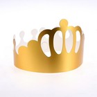 12pcs Golden Party Hats Adjustable Tiara Crown Hat Party Supplies for Adult