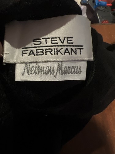 Abito nero Steve Fabrikant Newman Marcus Weil/rayom taglia 4 made in USA - Foto 8 di 9