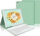 IVEOPPE iPad Tastatur QWERTZ mit Hülle für 9./8./7.Gen. 10.2" Air 3,Minzgrün