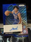 New ListingJared McCain 2024 Panini Prizm #RSI-JMC Blue Wave Rookie Signatures Auto RC