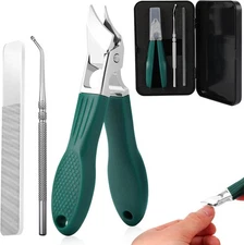 Eagle Beak Beveled Nail Clippers, 3-Piece Set of Upgrade Stainless Steel 