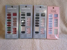 Dashing Diva Gloss Ultra Shine Gel Palette 32 Nail Strips Holiday Lot of 4 NIB
