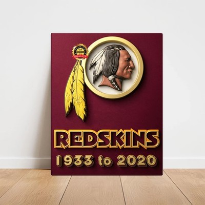 Washington Redskins 記念バックル Washington Redskins – 1933 to 2020 – Premium Aluminum Metal Sign