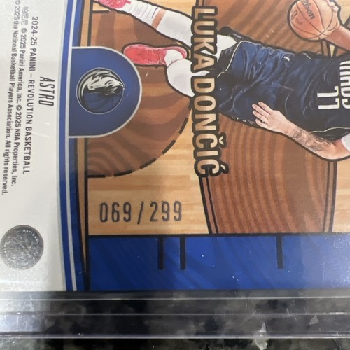 2024-25 Panini Revolution #1 Luka Doncic RED ASTRO Hardwood Legacy /299 - Picture 4 of 4