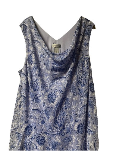 Catherine’s ~ Mujer ~ Vestido ~ 2X ~ Púrpura ~ Patrón Paisley ~ Sin Mangas - Imagen 4 de 24
