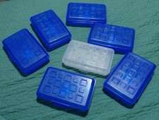 Sterilite Pencil Boxes / Storage Cases - Lot of 7 Plastic Containers NEW