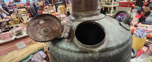 VINTAGE Rame Moonshine Pentola Ancora Tutto ORIGINALE 20" BECCUCCIO ALTO LIQUORE MOLTO PRECOCE - Foto 12 di 24