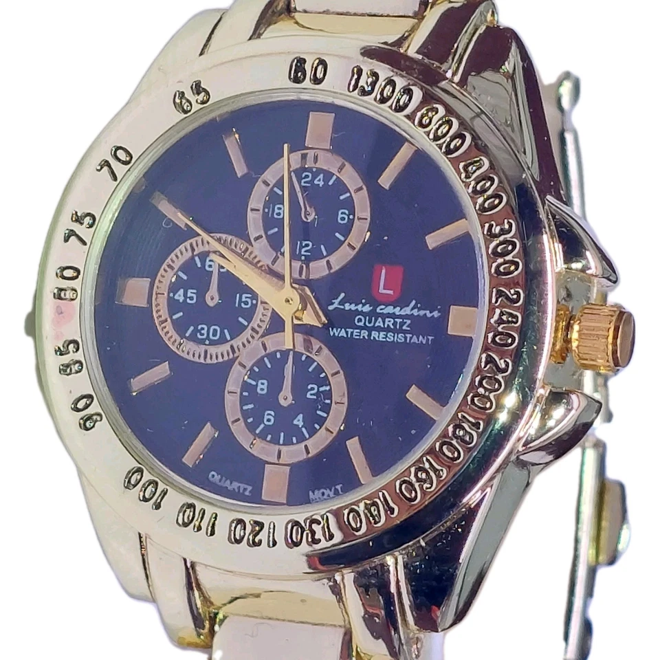 Lote Surtido de 9 Relojes Luis Cardini. Hombre y mujer. Reloj Pulsera Tono Negro Dorado Foto 4 de 4