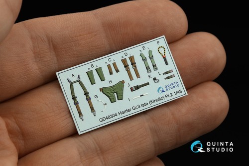 Quinta Studio QD48304, Harrier Gr.3 late , 3D-Printed decal (for KINETIC), 1:48 - Picture 3 of 8
