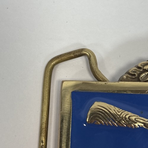 Vintage 1981 Baron Buckle Brass U.S. Army Combat Infantryman Gürtelschnalle - Bild 15 von 15