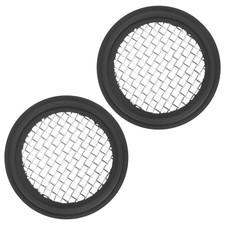 2-Pack 10 Mesh FKM Sanitary Gasket 1.5 Inch with Stainless Screen Tri-clover ...