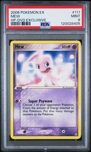 2006 POKEMON EX HOLON PHANTOMS DVD EXCLUSIVE #111 MEW PSA 9 VERY LOW POP 71