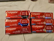 6 Colgate Optic White Stain Fighter Teeth Whitening 4.2 oz. Toothpastes