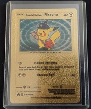Special Delivery Pikachu Gold Foil Pokemon Card Promo SWSH074