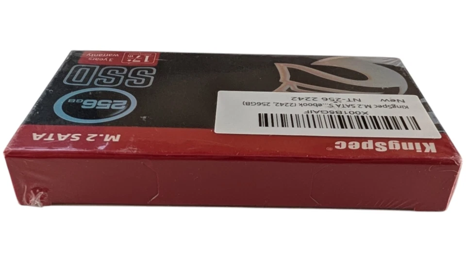 KingSpec NT 256 2242 M.2 SATA SSD 256GB NGFF 3D NAND New Sealed - Image 4 of 4
