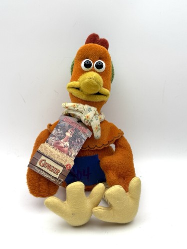 GINGER THE ORGANISER Plüsch Beanie CHICKEN RUN Stofftier AARDMAN Vintage 1999