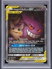 2019 POKEMON SUN & MOON TEAM UP #165 FULL ART/GENGAR & MIMIKYU GX PSA 10