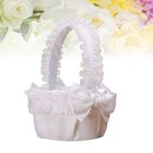 Ceremony Flower Girl Accessory Lace Basket Baskets Wedding Flowers