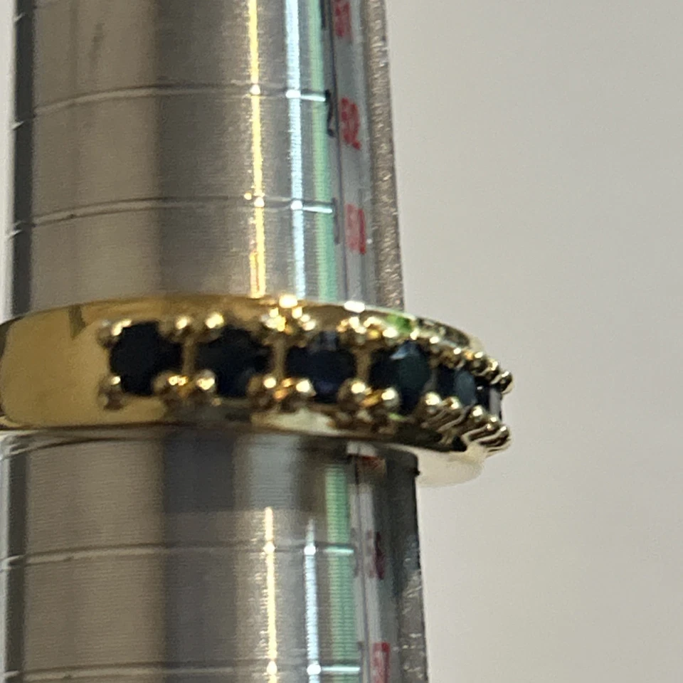 Anillo ROSS SIMONS Oro sobre Plata de Ley 925 Piedras Preciosas Talla 7 Foto 4 de 4