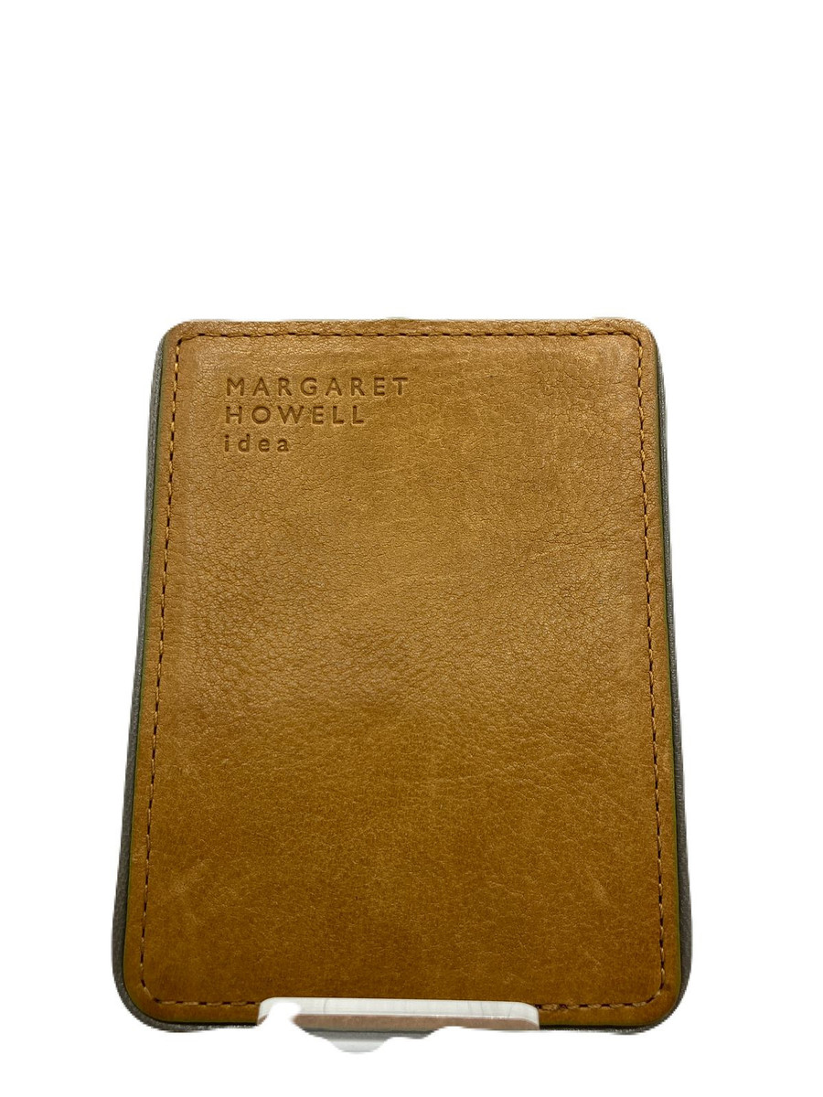 MARGARET HOWELL idea Leather Card Case Brown USED Y0315-25 MARGARET HOWELL idea Leather Card Case Brown USED Y0315-25