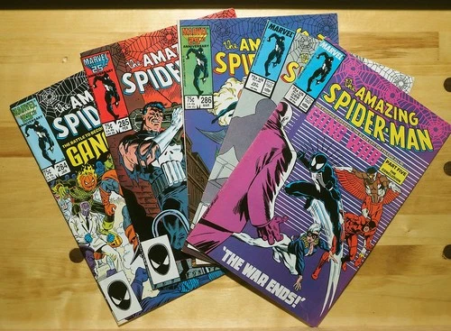 5 Amazing Spider-Man Comics: #284-#288 (1987) VF