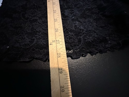 Torrid 1X Plus Size Women Sheer Lace Turtleneck Lettuce Edge Top Black S21 - Bild 6 von 11