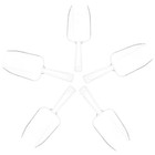 BESTOMZ 5pcs Mini Clear Plastic Ice Scoop Measuring Scoops for Weddings Candy