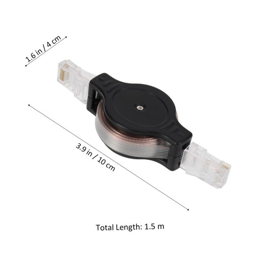 Mini 1.5M Ethernet Cable Easy to Use Retractable for Home Office - 第 11/12 張圖片